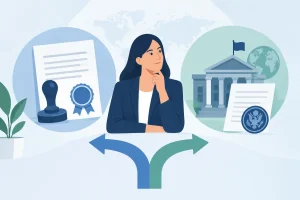 Apostilla versus legalización consular: cuál elegir