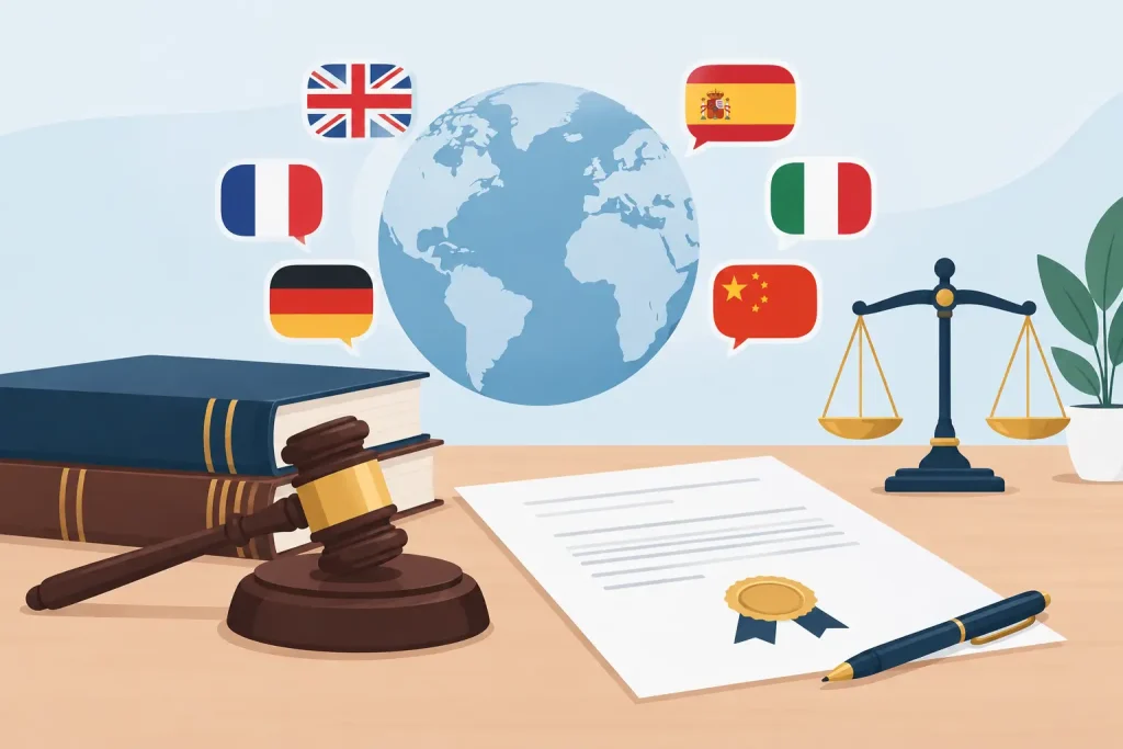 Idiomas para traducción jurídica certificada
